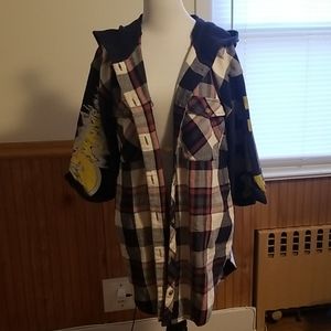 Free People Plaid Cardigan